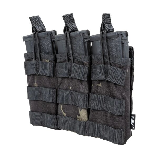 SATAC Open MOLLE Pouch for 3 Magazines M4 / AR15 - MC Black