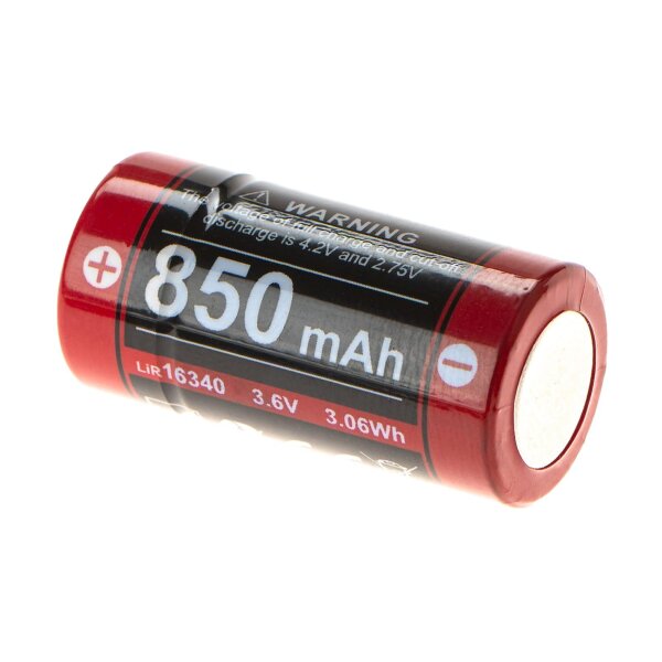 Klarus 16340 USB-C Rechargeable Battery 3.7V 850mAh
