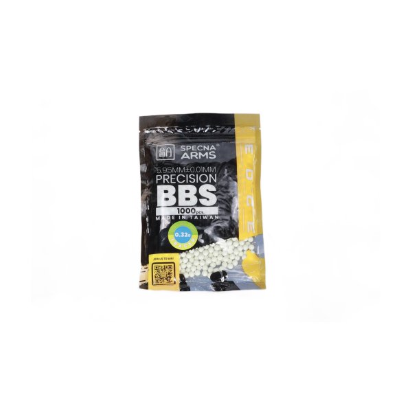 asgbox.pl - Kulki precyzyjne ASG 0.32g Specna Arms EDGE ULTRA™ BIO Tracer 1000 sztuk Zielone