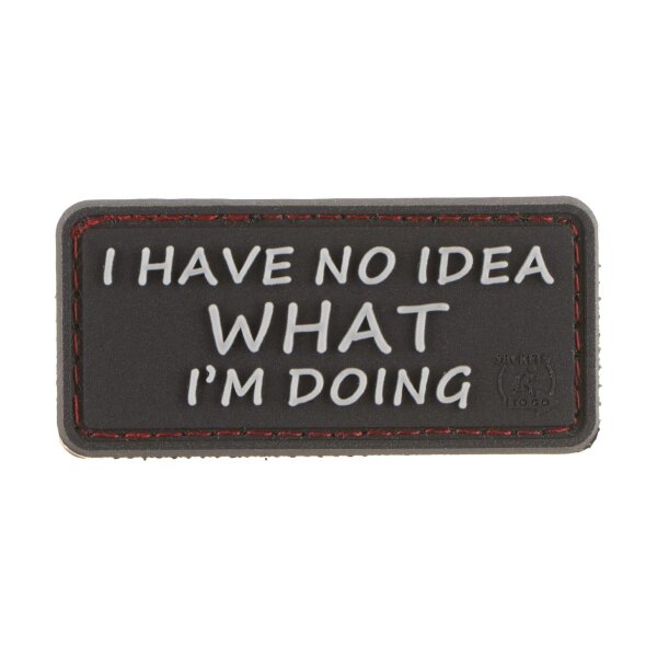 JTG I Have No Idea Rubber Patch Black