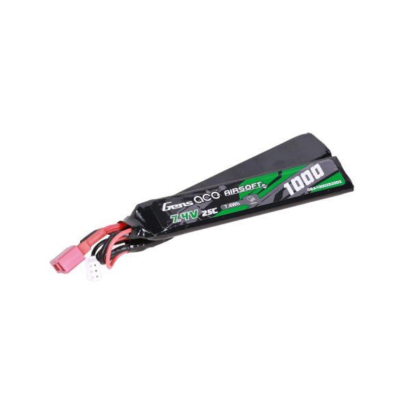 asgbox.pl - Akumulator Li-Po Gens Ace 1000 mAh 25C Nunchuck 7.4V T-Deans (skrócony kabel)