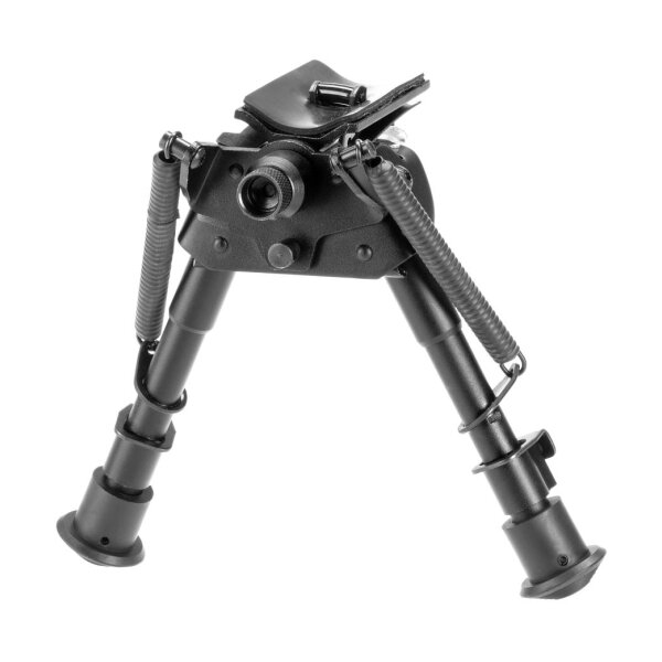 RokStad 6 Inch Swivel Spring Retractable Bipod Black