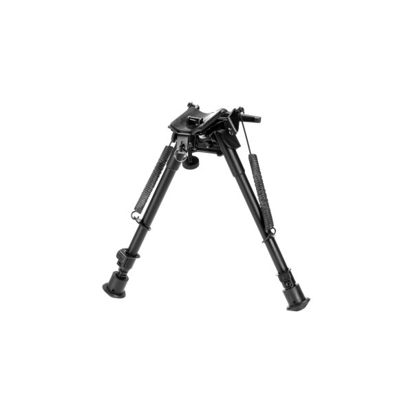 RokStad 9 Inch Swivel Spring Retractable Bipod Black