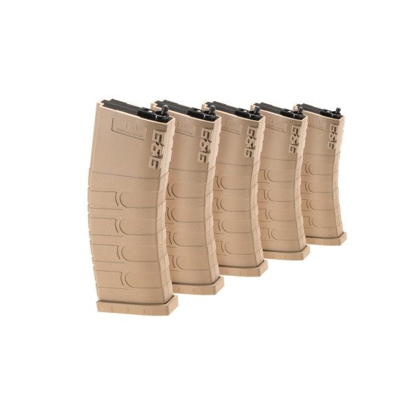 Magazine M4 Midcap 120rds 5pcs Set Tan