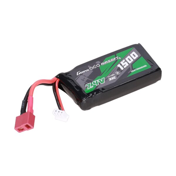 asgbox.pl - Akumulator Li-Po Gens Ace 1500mAh 35C PEQ 7.4V T-Deans