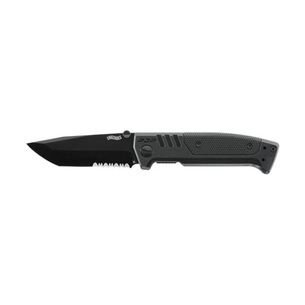 Walther PDP Tanto Folder Serrated Black