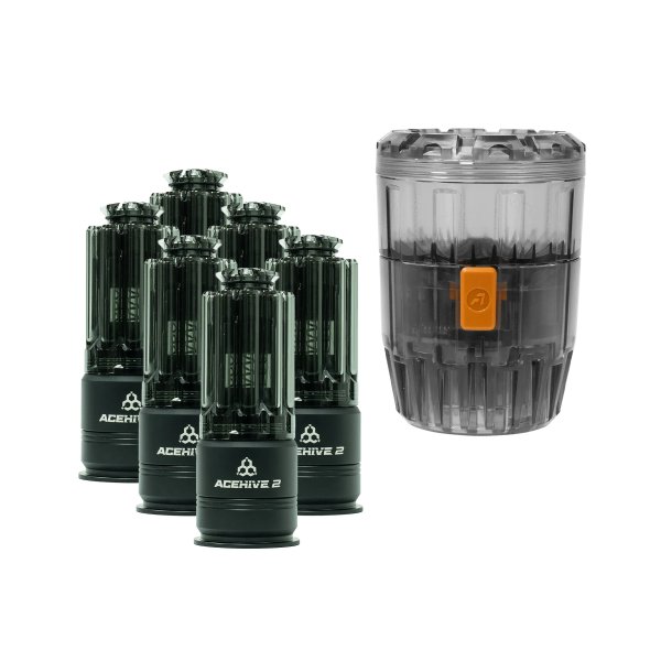 AceTech SMASH PACK 6 plus 1 Set of 40mm AceHive 2 Grenades and Spawner – Black