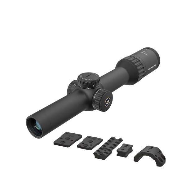 VO CONTINENTAL X8 1-8×24 ED TACTICAL SFP LPVO Riflescope with X-ACCU Mount – Black