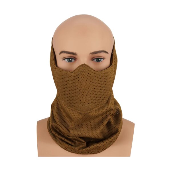 asgbox.pl - Maska ochronna Cygnus Armory Face Warrior Defender Coyote Brown