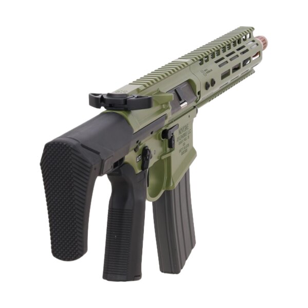 asgbox.pl - Karabinek ASG GBBR Noveske Ghetto Blaster NHR-9 10.5" MWS Gen.2 Oliwkowa