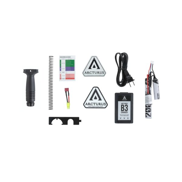 asgbox.pl - Karabinek ASG Arcturus LWT MK-II CQB 10" AEG SPORT SE™ Starter Pack Czarny