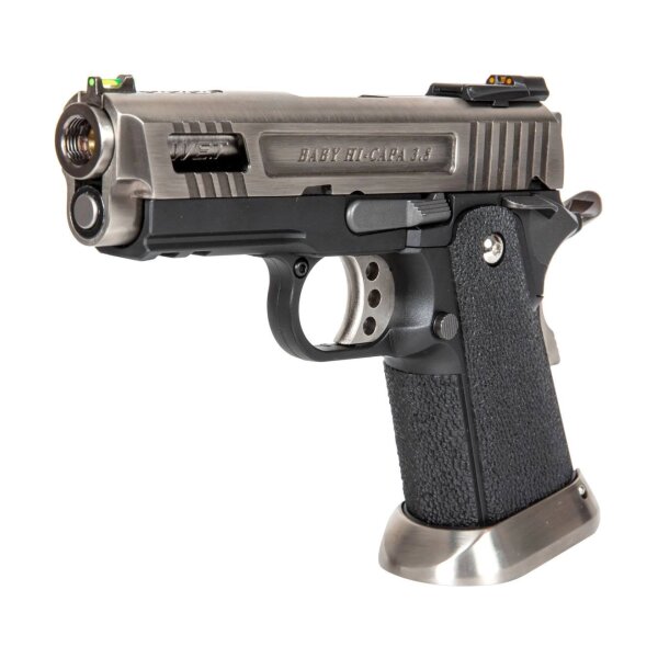 asgbox.pl - WE Hi-Capa 3.8 Force "Velociraptor" Pistolet GBB (Full-auto) Srebrny - OUTLET