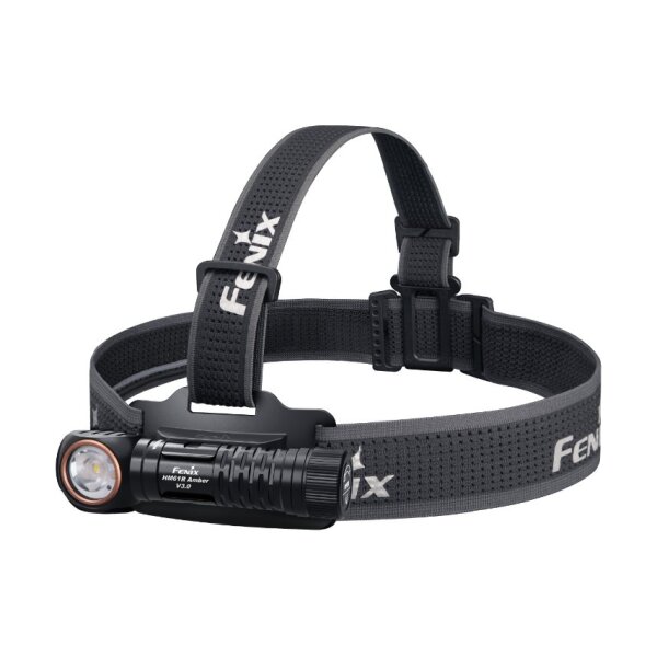 FENIX HM61R Amber V3.0 Rechargeable Headlamp – Black