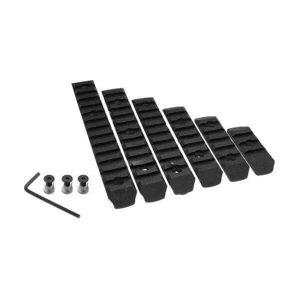 Set of 6 M-Lock nylon rails BO Manufacture - 6 Rails Keymod Tan