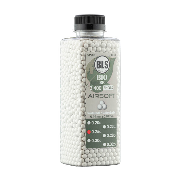 BLS BIO Precision 6mm Biodegradable Airsoft BBs - 0.32 g