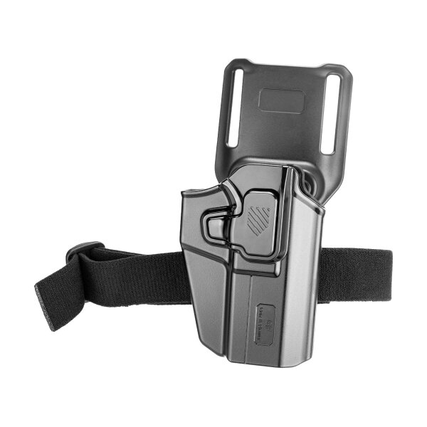 G a F Universal OWB UNI PRO Holster with Retention Strap, Right-Handed – Black