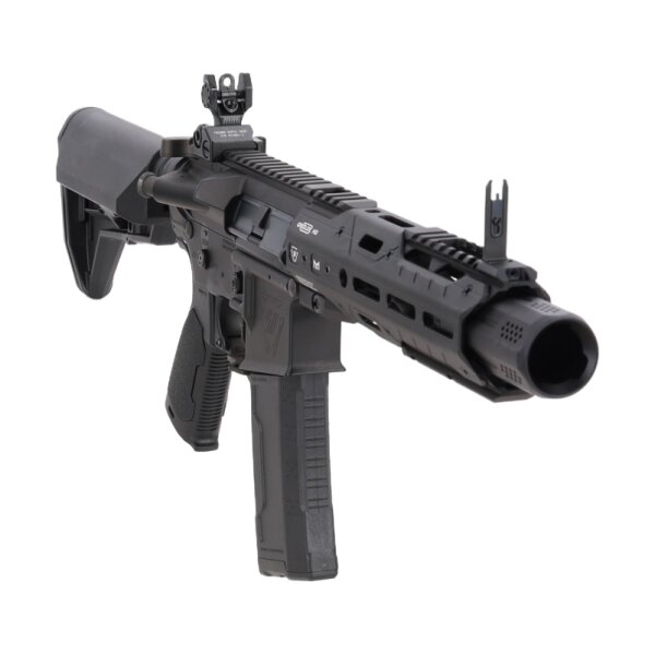 asgbox.pl - Karabinek ASG King Arms x Strike Industries Sentinel GRIDLOK® 8.5" Aster SE ETU Czarny