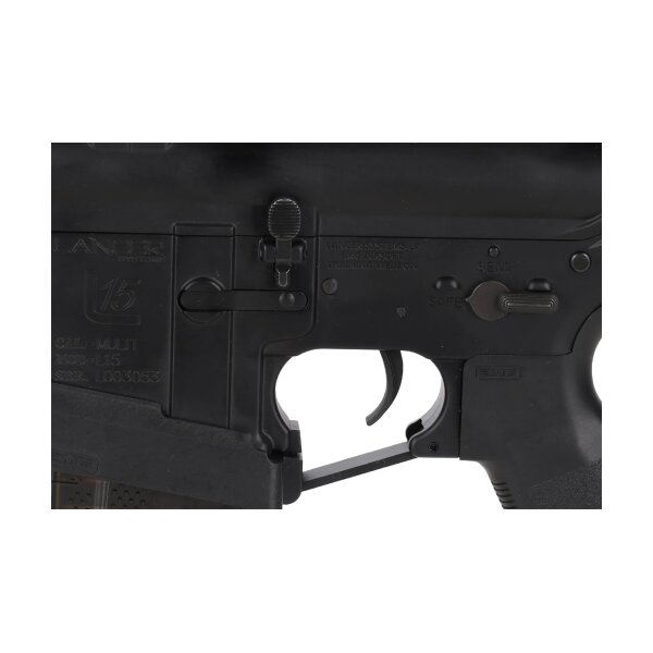 asgbox.pl - Karabinek ASG King Arms x Lancer Systems L15 LCH7 8" Real Carbon Czarny