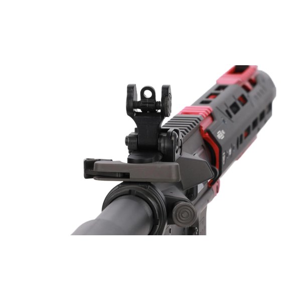 asgbox.pl - Karabinek ASG King Arms x Strike Industries Sentinel GRIDLOK® 11" Aster SE ETU Czarno-czerwony