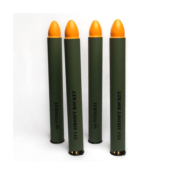 Stingray AT4 S2 Marking Airsoft Rockets (4 Pcs) – Orange head