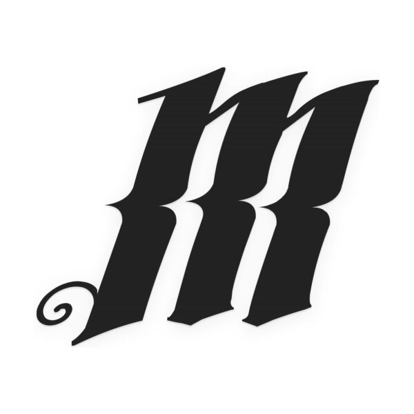 MONK Customs  'M' Decal - Blue