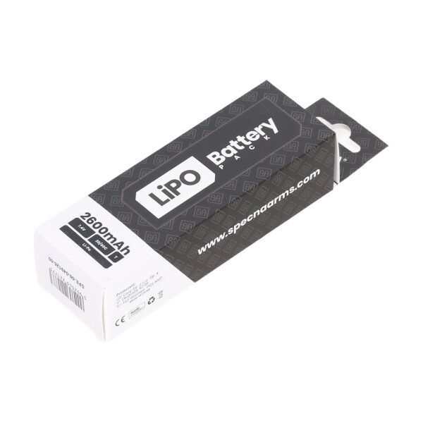 asgbox.pl - Specna Arms akumulator LiPo 7.4V 2600mAh 20/40C 2-modułowy Tamiya mini