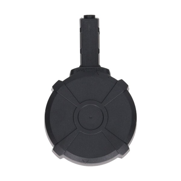 asgbox.pl - Specna Arms M4/AR15 magazynek bębnowy 1500 kulek elektryczny - Czarny