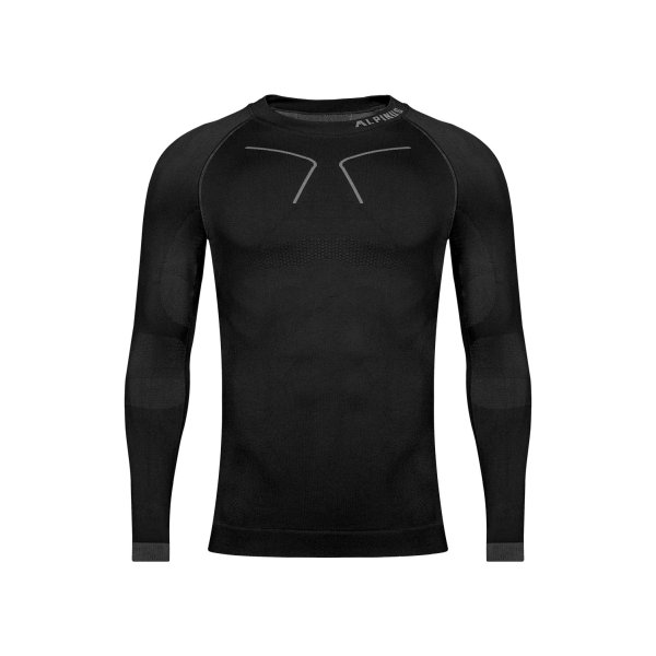 asgbox.pl - Bluza termoaktywna męska Alpinus Tactical Base Layer Czarno-Szary