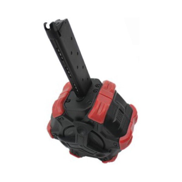 Adaptative Drum magasine Gas for 1911 350 rounds -