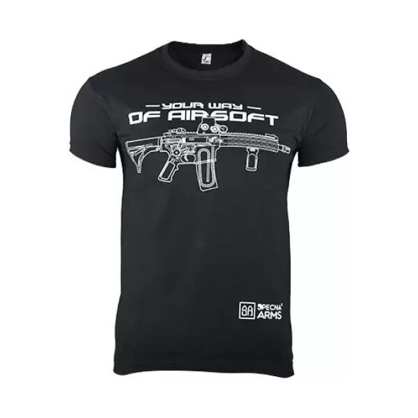 asgbox.pl - Koszulka Specna Arms - Your Way Of Airsoft 02 - czarny
