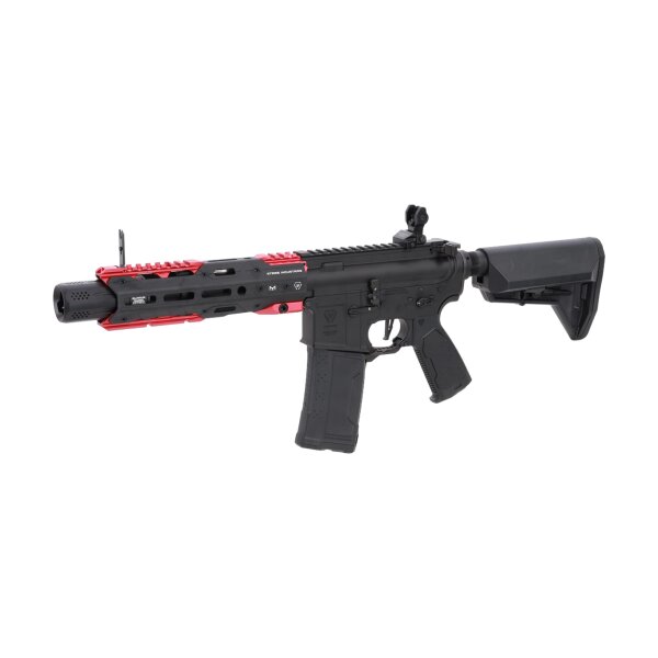 asgbox.pl - Karabinek ASG King Arms x Strike Industries Sentinel GRIDLOK® 8.5" Aster SE ETU Czarno-czerwony
