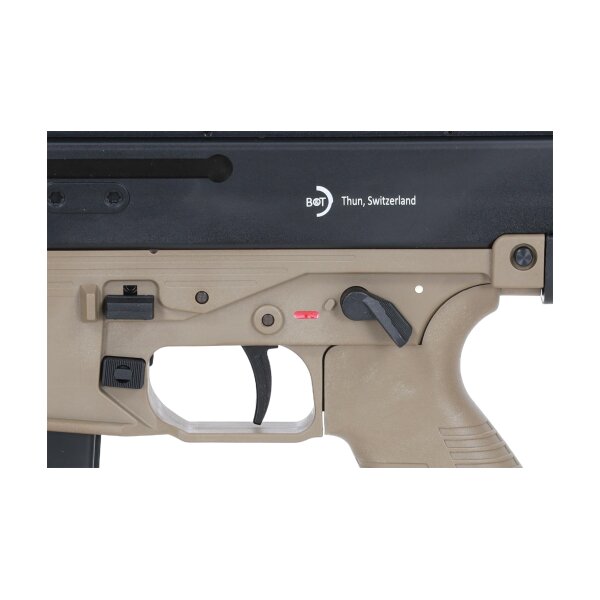 asgbox.pl - Pistolet maszynowy ASG Lambda Defence x B&T GHM9 Gen.2 Half-Tan