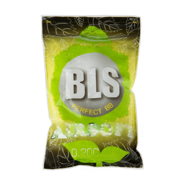 6mm Airsoft BIO White BBs 0.32g BLS - 1KG bag - ORGANIC - 0.32g BLS