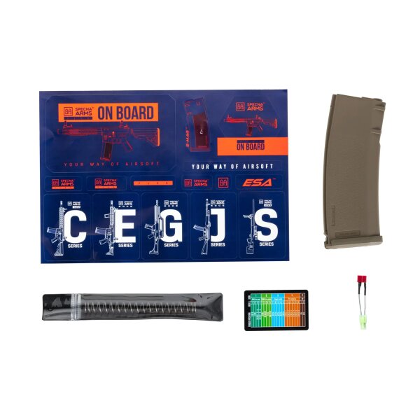 asgbox.pl - Karabinek ASG Specna Arms SA-F05-RL FLEX™ Gen.2 HAL ETU™ Light Ops Stock/New Receiver Half-Tan