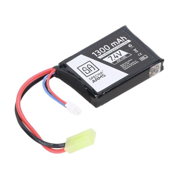 asgbox.pl - Specna Arms akumulator LiPo 7.4V 1300mAh 20/40C PEQ Tamiya mini