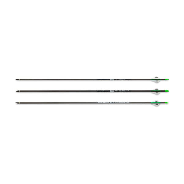 3 Pack Savage ID6.2 400 30 Inch Carbon Arrows with Blazer Vanes - LOT DE 3 FLÈCHES CARBONE SAVAGE ID6.2 400 - 30' BLAZER VANE/IN-NOCK/I