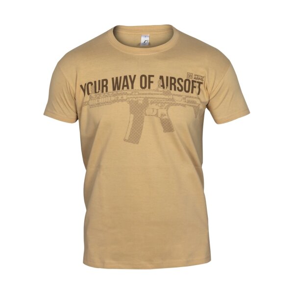 asgbox.pl - Koszulka Specna Arms - Your Way Of Airsoft 04 - Tan
