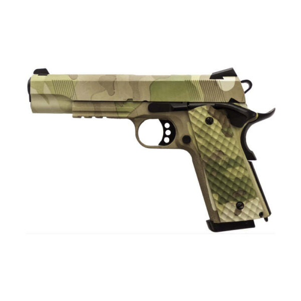 Airsoft replica GBB 1911 MEU Rail Raven full metal gas Camo 1.0J - Gun