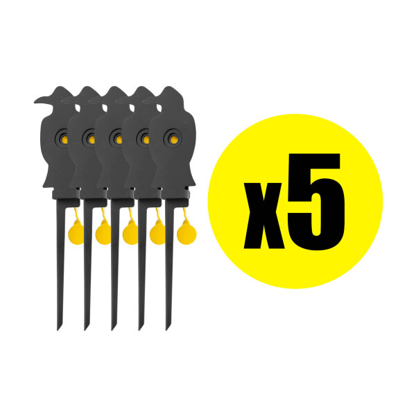 Pack Cible mobile corbeau pour armes calibre 4.5 mm (x5)