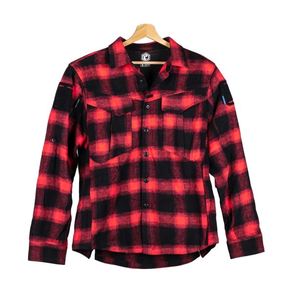 asgbox.pl - Koszula flanelowa Emerson Gear Blue Label Longicorn Czarno-czerwona
