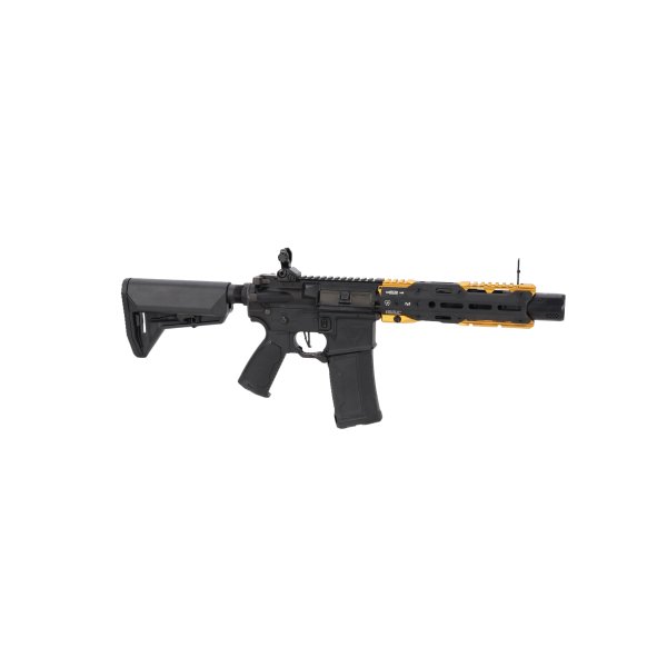 asgbox.pl - Karabinek ASG King Arms x Strike Industries Sentinel GRIDLOK® 8.5" Aster SE ETU Czarno-złoty