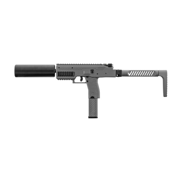 Airsoft replica Vorsk SMG VMP-1X gray with silencer - Airsoft replica Vorsk SMG VMP-1X gray with silencer