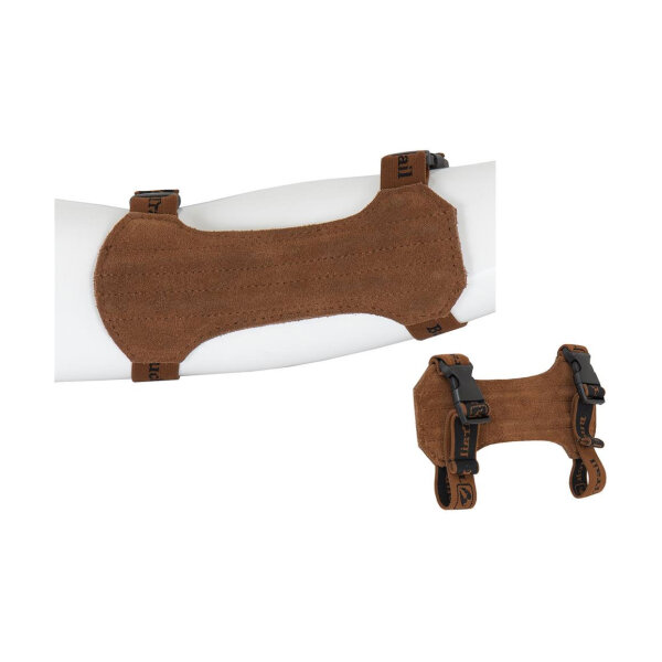 Traditional Natural Leather Arm Guard 18 cm - Leather arm guard 18 cm