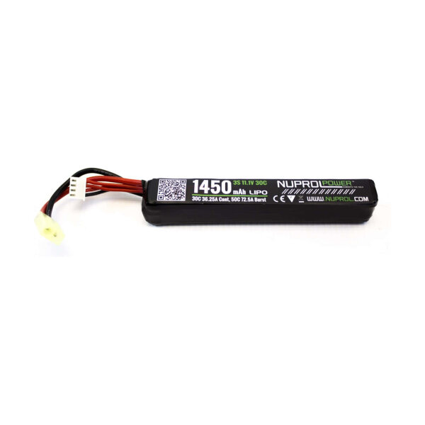 LiPo battery stick 11.1 v / 1450 mAh 30C - 1450 mAh 30C - Tamiya Mini Connectors