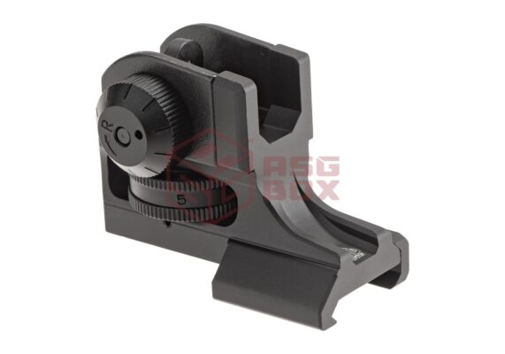 Leapers AR15 Super Slim Picatinny Rear Sight Black - obrazek 2
