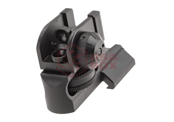 Leapers AR15 Super Slim Picatinny Rear Sight Black - obrazek 4