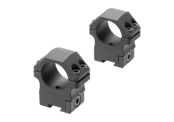 Leapers P.O.I. Medium Profile 1 Inch Dovetail Rings Black - obrazek 3