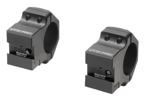 Leapers P.O.I. Medium Profile 1 Inch Dovetail Rings Black - obrazek 4