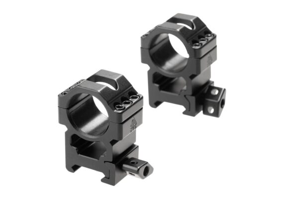 Leapers Max Strength High Profile 1 Inch 25 mm Wide Picatinny Rings Black - obrazek 3