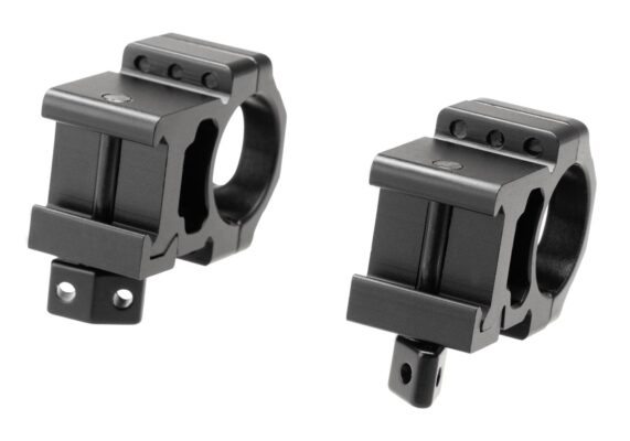 Leapers Max Strength High Profile 1 Inch 25 mm Wide Picatinny Rings Black - obrazek 4